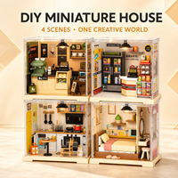 Offre Spéciale : Kit de Bricolage Maison de Poupée Miniature 3D avec Lumières LED – Puzzle Créatif pour Adultes – Cadeau Idéal – MOQ 1 – Livraison Directe
