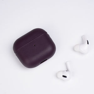 DL étui pour casque en cuir Grain véritable NAPPA de qualité supérieure pour casque ouvert <span class=keywords><strong>bose</strong></span> pour <span class=keywords><strong>airpods</strong></span> 1 : 1 étuis pour casque en métal - Product Image 3