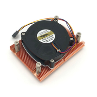 Refroidisseur radial de CPU pour ordinateur de bureau COOLSERVER 1U refroidissement par air multi-plateforme ventilateur de contrôle de température AM4 en cuivre pur