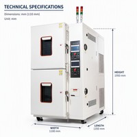 Chambre climatique double couche à température et humidité constantes Meida pour équipement de laboratoire de stabilité climatique empilable, protection IP65 1 an
