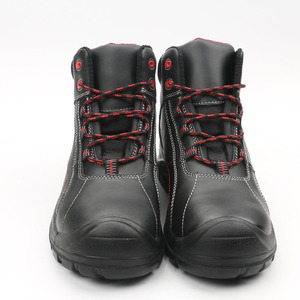 Fabricant usine de chaussures de sécurité personnalisées pour hommes bout en acier cuir antidérapant imperméable résistant aux coups de couteau s3 vente en gros - Product Image 5