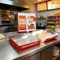 Boîtes à pizza personnalisées en gros avec logo, boîtes à pizza imprimées sur mesure, boîte à pizza à emporter, emballage pour restauration rapide