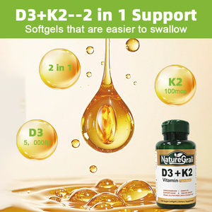 Complément alimentaire en gélules <span class=keywords><strong>de</strong></span> vitamine D3 et K2 en gros, matière première K2 MK7, 5000 UI, <span class=keywords><strong>huile</strong></span> <span class=keywords><strong>de</strong></span> poisson, capsules <span class=keywords><strong>de</strong></span> vitamine D3 K2 - Product Image 6