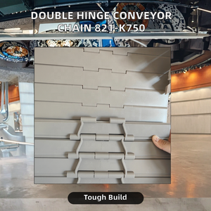 820 821 tek çift menteşeli düz plastik yaprak zincir 820 konveyör ve modül kemer 820 örgü kemer - Product Image 3