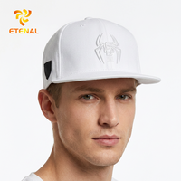 BSCI OEM Custom Hoge Kwaliteit 6-Panel Oxford Acryl Ademend Waterdicht Gouden 3D Geborduurd Logo Snapback Pet Dot Fruit