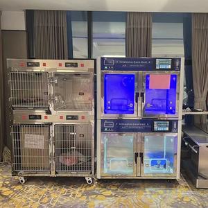 獣医酸素療法ICUケージペット猫ステンレス鋼犬動物獣医クリニックのための集中医療ユニット - Product Image 4