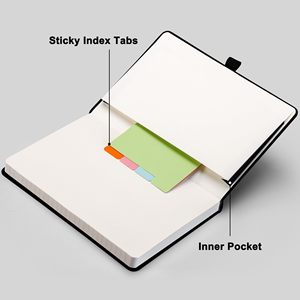 Factory Wholesale Custom Logo A5 With Elastic Strap Pu Journal Diary Notebook Notepad <b>Note</b> <b>Book</b> PU Leather Notebook - Product Image 5