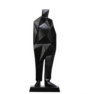 22.86x12.7x63.5cm Aluminium Modern Art Figurine Sculpture Handmade Eco-Friendly Durable Tabletop Ornament for Home Office - Product Image 1