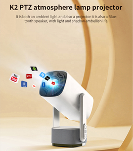 Proyector Inteligente Original <span class=keywords><strong>de</strong></span> Fábrica, Mini Portátil, con Batería Integrada, Keystone Automático, 720P, 4K, Android 11, WiFi 6, BT 5.2, Luz Mágica RGB - Product Image 4