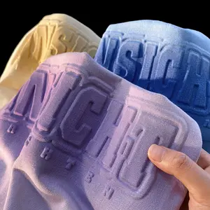 Felpe con cappuccio in cotone pesante di alta qualità 3D Puff Tie Dye felpa con cappuccio sublimata in bianco con Logo personalizzato