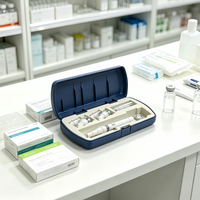 Estuche de Viaje para Bolígrafos de Plástico, Estuche Delgado y Hueco de Plástico Impermeable, Caja de Almacenamiento para Frascos, Venta al por Mayor de Envases para Cuidado de la Piel