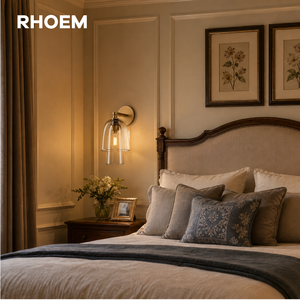 Applique Murale RHOEM <span class=keywords><strong>Blom</strong></span> en Verre Transparent pour Salle à Manger, Chevet, Chambre à Coucher – Lampe Murale Intérieure Moderne, Luminaires de Luxe, Décoration Maison - Product Image 1