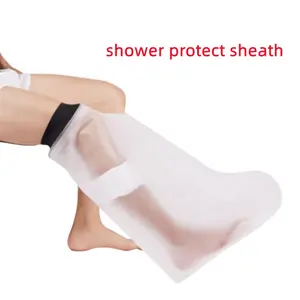 Pelindung balutan lempar tahan air kaki panjang dewasa untuk orang setelah kaki atau penutup mandi operasi kaki