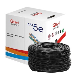 <span class=keywords><strong>สาย</strong></span>เคเบิล UTP FTP SFTP CAT5e สำหรับภายนอกอาคาร ขนาด 24AWG ยาว 305 เมตร (1000 ฟุต) 4 คู่ แบบหุ้มสองชั้น กันน้ำ สำหรับเชื่อมต่ออีเธอร์เน็ต LAN รองรับ POE WiFi AP - Product Image 3