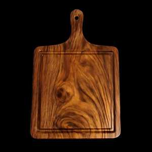 Tabla de Cortar Extra Gruesa de Madera, Fabricada con Madera de Acacia Resistente y Madera de Mango, Proporciona un Soporte de Corte Ecológico - Product Image 3