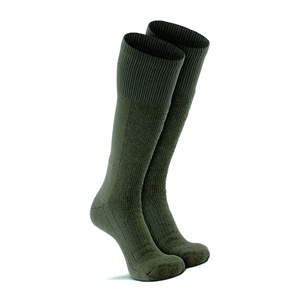 Lot De 4 Paires Chaussettes Militaires Vert Armée - Coton, élasthanne, Polyester - Pour Travail Et Sport