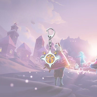 Gantungan Kunci Akrilik Sky Children of the Light Manta, Gantungan Tas Ransel Anak Bergambar Kartun Lucu, Hadiah Periferal Game untuk Teman