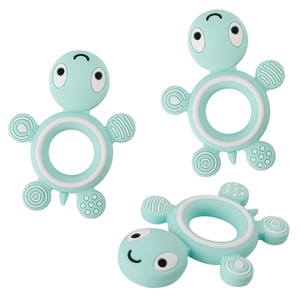 Leatchliving tùy chỉnh cấp thực phẩm Silicone mọc răng đồ chơi BPA miễn phí dễ thương rùa giảm MOL đau bé cảm giác Silicone Teether - Product Image 2