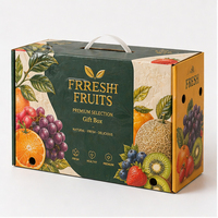 Boîtes cadeaux pour fruits recyclables personnalisées CHING TA avec doublure en éponge gaufrée, emballage en papier de luxe pour fruits frais, logos de marque