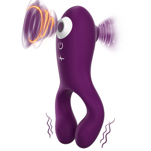 Clitoral Sucking Vibrator, G Spot Clit <strong>Dildo</strong> for Women with Suction &amp; Vibration, Waterproof Clitoral Massager Nipple Stimulator - Product Image 5