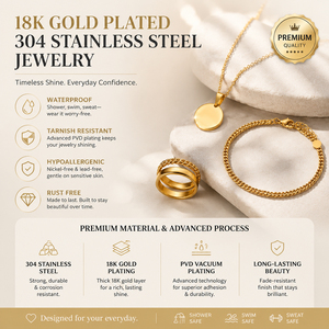 <span class=keywords><strong>Bague</strong></span> signet carrée large et <span class=keywords><strong>plate</strong></span> H&C Dainty en acier inoxydable plaqué or PVD 18 carats pour homme, idéale pour mariage, fiançailles et fêtes - Product Image 5