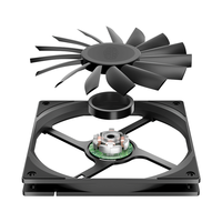 Ventilateur de boîtier ultra-plat 140 mm, refroidisseur silencieux PWM 15 mm, pale LCP, roulement MFDB, RoHS 2.0, ignifuge UL94V-0, pour PC ITX, serveur, CPU, 65 CFM