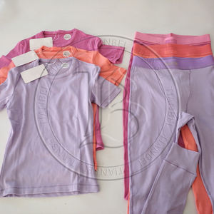 Женский домашний комплект: футболка и леггинсы из хлопка с возможностью нанесения логотипа, комплект из двух предметов, женская одежда для отдыха - Product Image 6