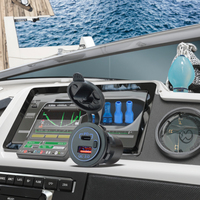 Prise USB C marine 12V avec port PD3.0 et charge rapide 3.0 18W, chargeur USB pour voiture et camping-car avec interrupteur d'alimentation
