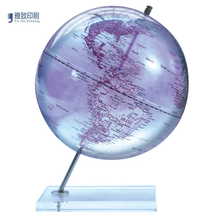 Novo estilo de plástico mini mapas e globos