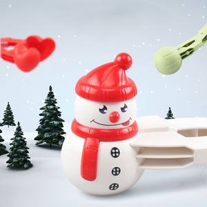 Vente en gros Moule de sable de plage personnalisé en plastique en forme de bonhomme de <span class=keywords><strong>neige</strong></span> Jouet canard <span class=keywords><strong>à</strong></span> pince pour enfants <span class=keywords><strong>Kit</strong></span> de jeu de boules de <span class=keywords><strong>neige</strong></span> coeur - Product Image 5