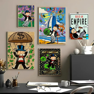 ตกแต่งผนังบ้าน Monopoly เงินล้านดอลลาร์โปสเตอร์ HD พิมพ์ผนังศิลปะร้านกาแฟบาร์คริสตัลพอร์ซเลนแขวนภาพวาด - Product Image 2