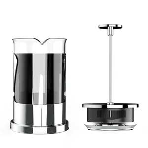 玻璃水罐4级过滤系统玻璃壶茶壶加不锈钢咖啡勺n热冷冲泡清洁刷