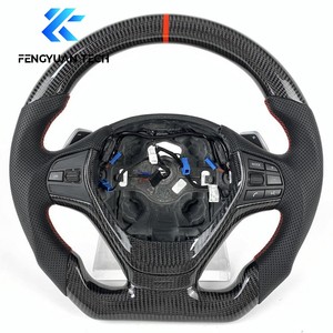 Accesorios Interiores para Automóviles Personalizados, Volante de Fibra de Carbono LED para <span class=keywords><strong>BMW</strong></span> F30 F32 F35 F10 F20 F07 F01 E46 E60 E90 M3 M4 M5 <span class=keywords><strong>M7</strong></span> - Product Image 5