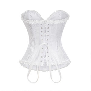 Nuovo Stile Corsetto Blusa Multicolore in Pizzo <span class=keywords><strong>Sexy</strong></span> Push-up Corsetto Vita Modellante Addome con Stecche Shapewear da Donna Bustier in Raso - Product Image 3