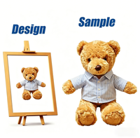 Ours en peluche personnalisé avec logo d'entreprise, vêtements et design sur mesure