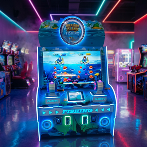 Máquina de Pesca Arcade Treasure Island para 2 Jugadores, Operada con Monedas, Juego de Pesca con Premios, 350W - Product Image 2