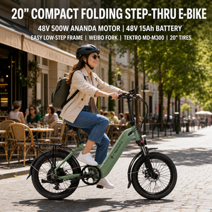 20 Zoll Pendler-Elektrofahrrad mit Hinterradnabenmotor 48V500W 48V15Ah Lithium-Akku <span class=keywords><strong>Wepo</strong></span> Scheibenbremse Shimano 7-Gang E-Bike - Product Image 2