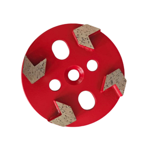 Bloc de meulage diamanté professionnel de 4 pouces à 4 segments ultra-affûtés pour le meulage commercial du béton - Product Image 1