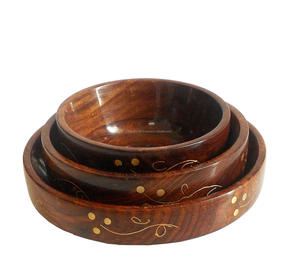 ชามไม้ทำมือรักษ์โลก ดีไซน์โดดเด่น เทคนิคการขัดเงา ปลอดภัยสำหรับสัมผัสอาหาร สไตล์โมเดิร์นมินิมอล เหมาะสำหรับใช้ในบ้านและโรงแรม - Product Image 3