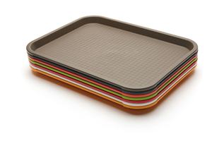 Plaque <span class=keywords><strong>de</strong></span> collation rectangulaire en PP <span class=keywords><strong>de</strong></span> haute qualité plateau <span class=keywords><strong>de</strong></span> restauration rapide plateau empilable en plastique plateau antidérapant - Product Image 2