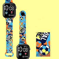 Jam Tangan Digital LED Motif Kartun Terlaris Baru untuk Anak, Pelajar, Wanita, Pria, Jam Elektronik Fashion