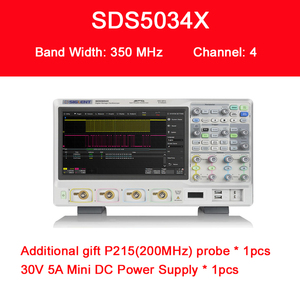 Osciloscopio Digital de Pantalla Táctil de Alta Precisión con Muestreo de 5 GSa/s y 4 Canales, Serie SDS5034/5054/5104X, SIGLENT - Product Image 2