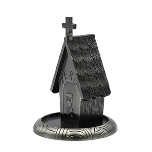 Figurine d'église vintage métallique personnalisée en alliage de zinc nickelé noir, décoration d'Halloween, thème religieux, ornement moulé en 3D - Product Image 3