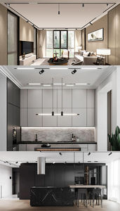 Moderne Einbau-Magnetische Schienenleuchte in Schwarz, 6W, CCT Optional, Abstrahlwinkel Lampe, Galerie-Spotlight - Product Image 5