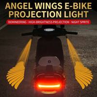 Lumière de bienvenue LED pour moto, projection au sol, effet ailes d'ange, lampe de fosse à ombre fantôme, lumière décorative d'ambiance universelle