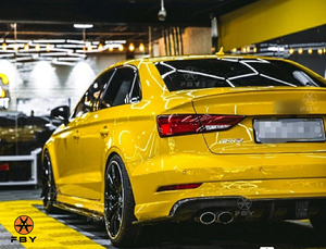 Minigonne Laterali in Fibra di Carbonio Stile MP per <span class=keywords><strong>Audi</strong></span> S3 <span class=keywords><strong>A3</strong></span> <span class=keywords><strong>SLine</strong></span> 2017-2019, Kit Carrozzeria di Alta Qualità - Product Image 3