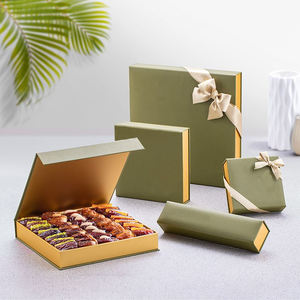 Boîtes Cadeaux Musulmanes Aimantées Personnalisées <span class=keywords><strong>Vides</strong></span> Rigides <span class=keywords><strong>pour</strong></span> Truffes <span class=keywords><strong>Chocolats</strong></span> Baklava Dattes Eid Mubarak Ramadan - Product Image 2