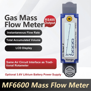 MEMS <strong>Mass</strong> <strong>Flow</strong> <strong>Meter</strong> Digital Gas BSPT 1/4 RS485 LCD Battery Powered Rotameter Alternative High Accuracy - Product Image 1