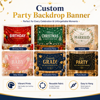 Bannière personnalisée de Thanksgiving, drapeau en polyester imprimé numériquement pour usage promotionnel, magasin de détail, maison, fête de fin d'année