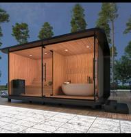 Sauna extérieur le plus vendu en Europe et en Amérique, en bois de cèdre canadien, salle de vapeur sèche